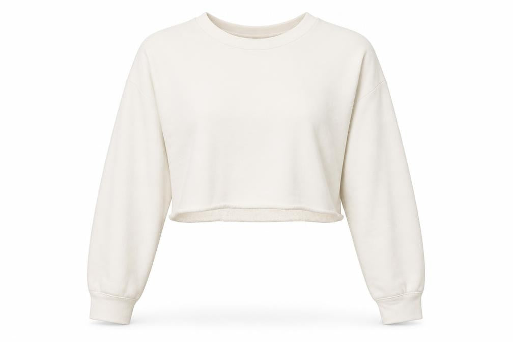 PRETTYLITTLETHING Womens White   Pullover Sweatshirt Size 6