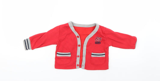 Earlydays Baby Red   Cardigan Jumper Size 9-12 Months