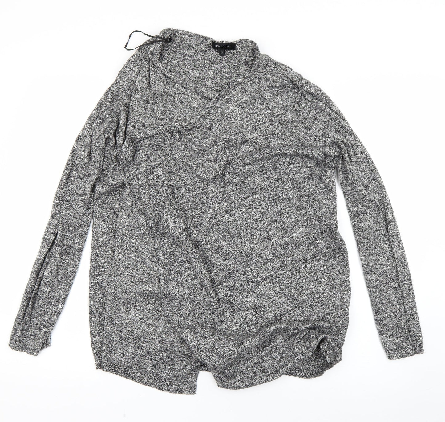 New Look Womens Grey   Cardigan Jumper Size 12