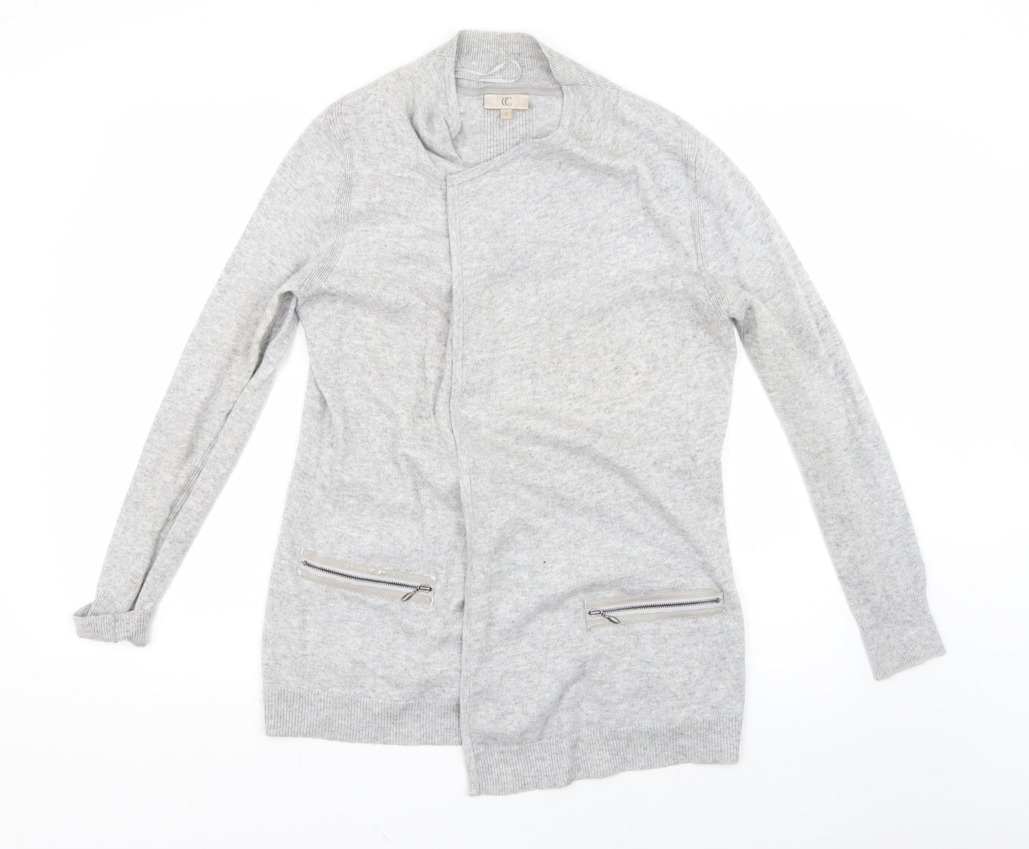 cc Womens Grey   Cardigan Jumper Size S