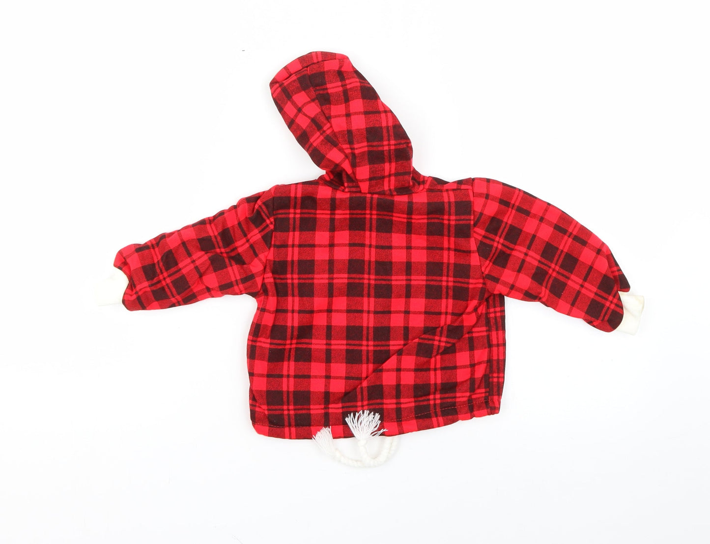 glitterbug Baby Red Check  Basic Jacket Jacket Size 9-12 Months
