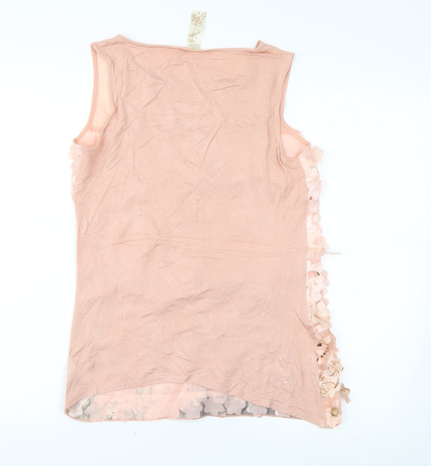 NEXT Womens Pink Houndstooth  Basic Tank Size 8
