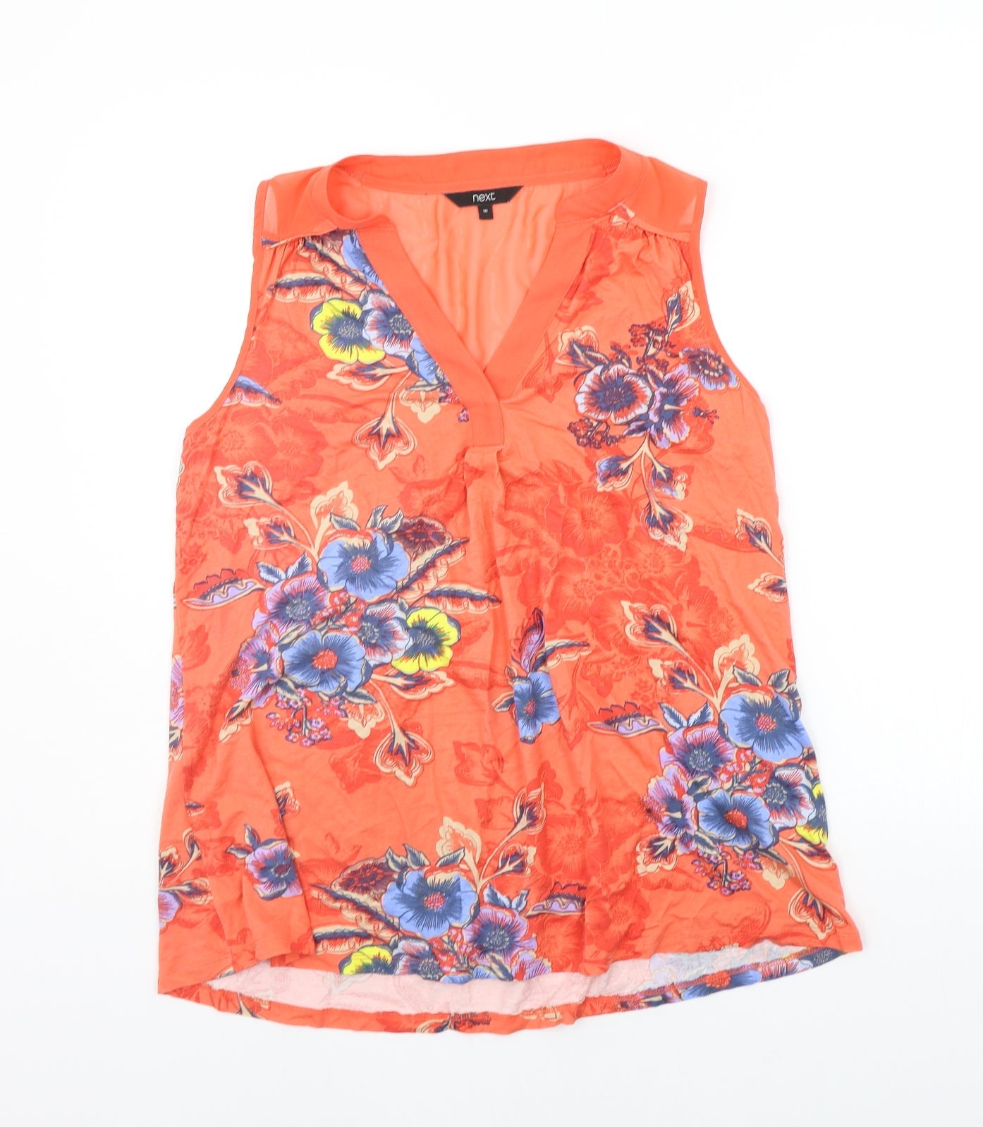 NEXT Womens Orange Fair Isle  Basic Blouse Size 10