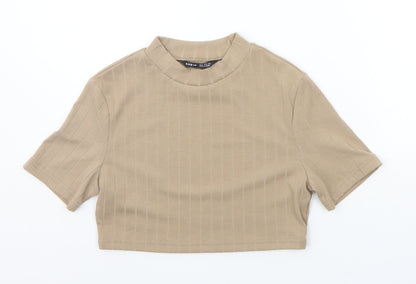 SHEIN Girls Beige   Basic T-Shirt Size S