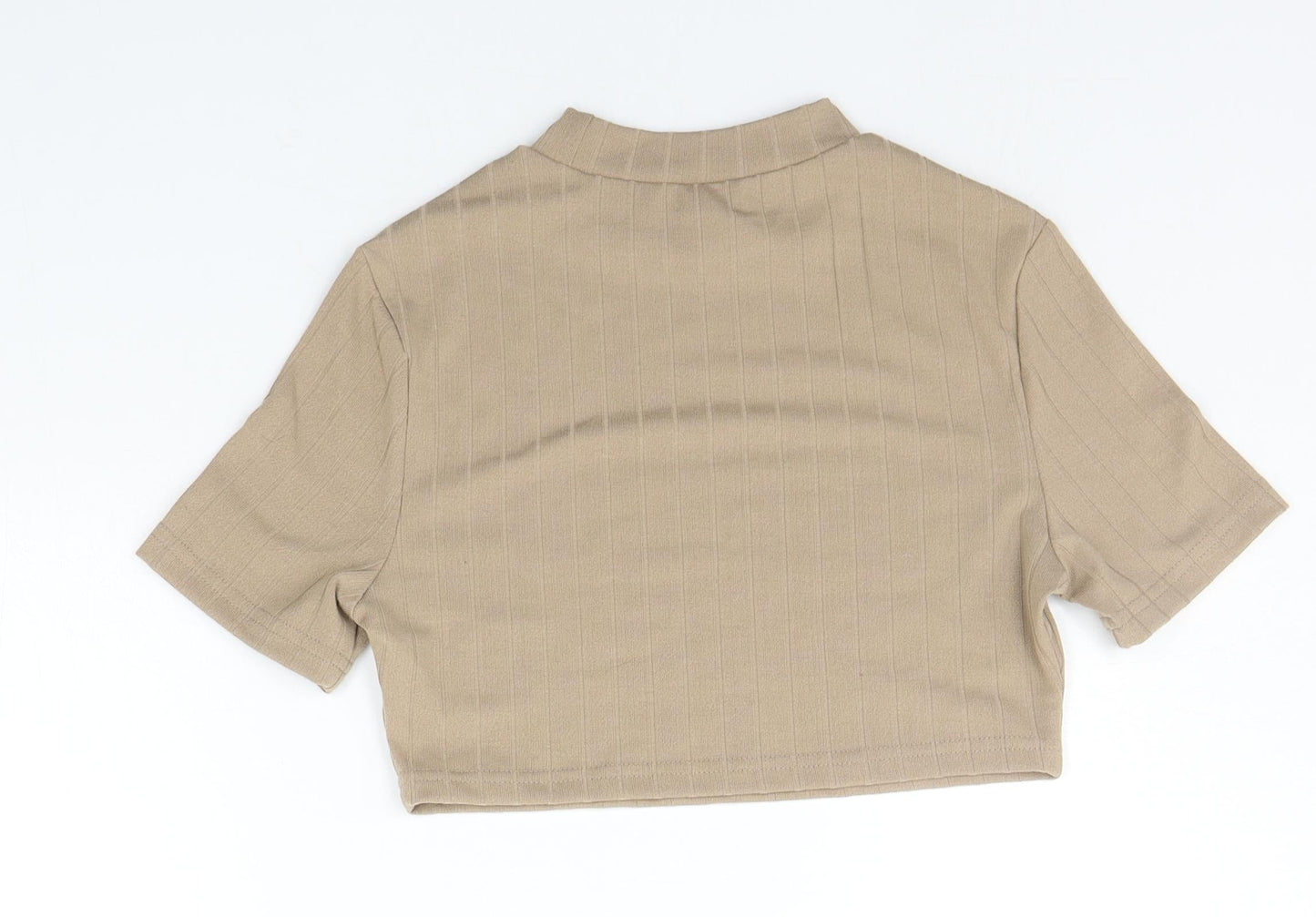 SheIn Girls Beige   Basic T-Shirt Size S