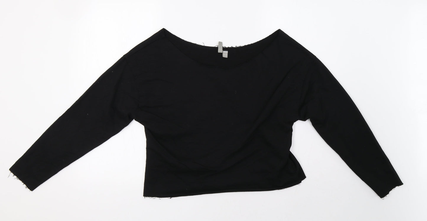 ASOS Womens Black   Pullover Sweatshirt Size 8