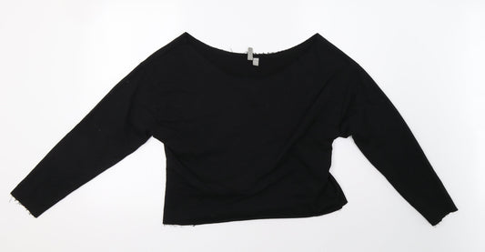ASOS Womens Black   Pullover Sweatshirt Size 8
