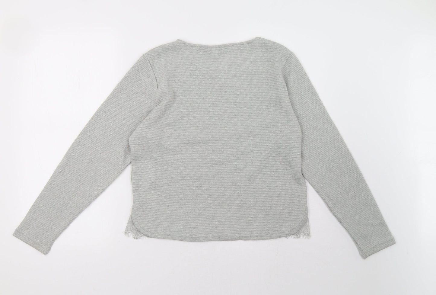 New Look Womens Grey   Pullover Sweatshirt Size 14