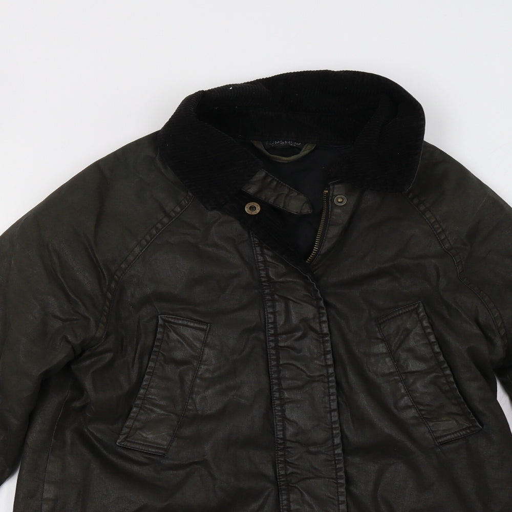 Topshop Womens Green   Jacket  Size 8