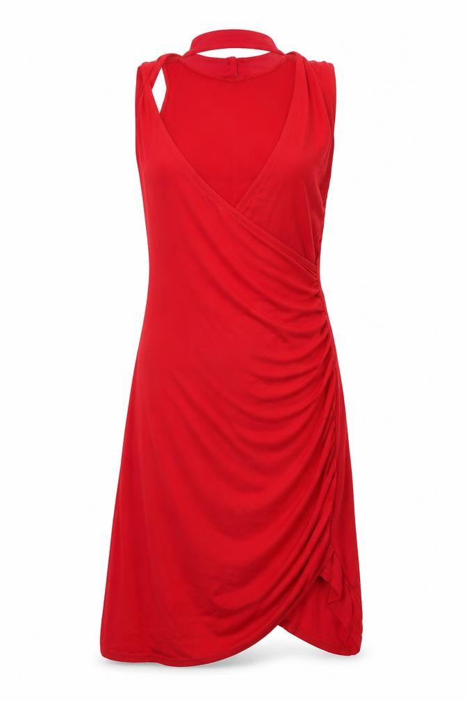 PRETTYLITTLETHING Womens Red   A-Line  Size 10