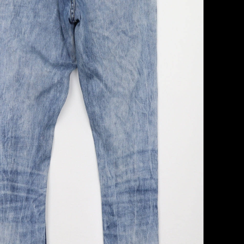 Topshop Womens Blue  Denim Skinny Jeans Size 32 L32 in