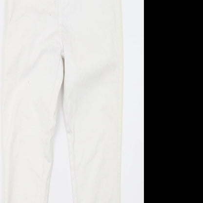 red chilli Womens White   Trousers  Size 8 L32 in