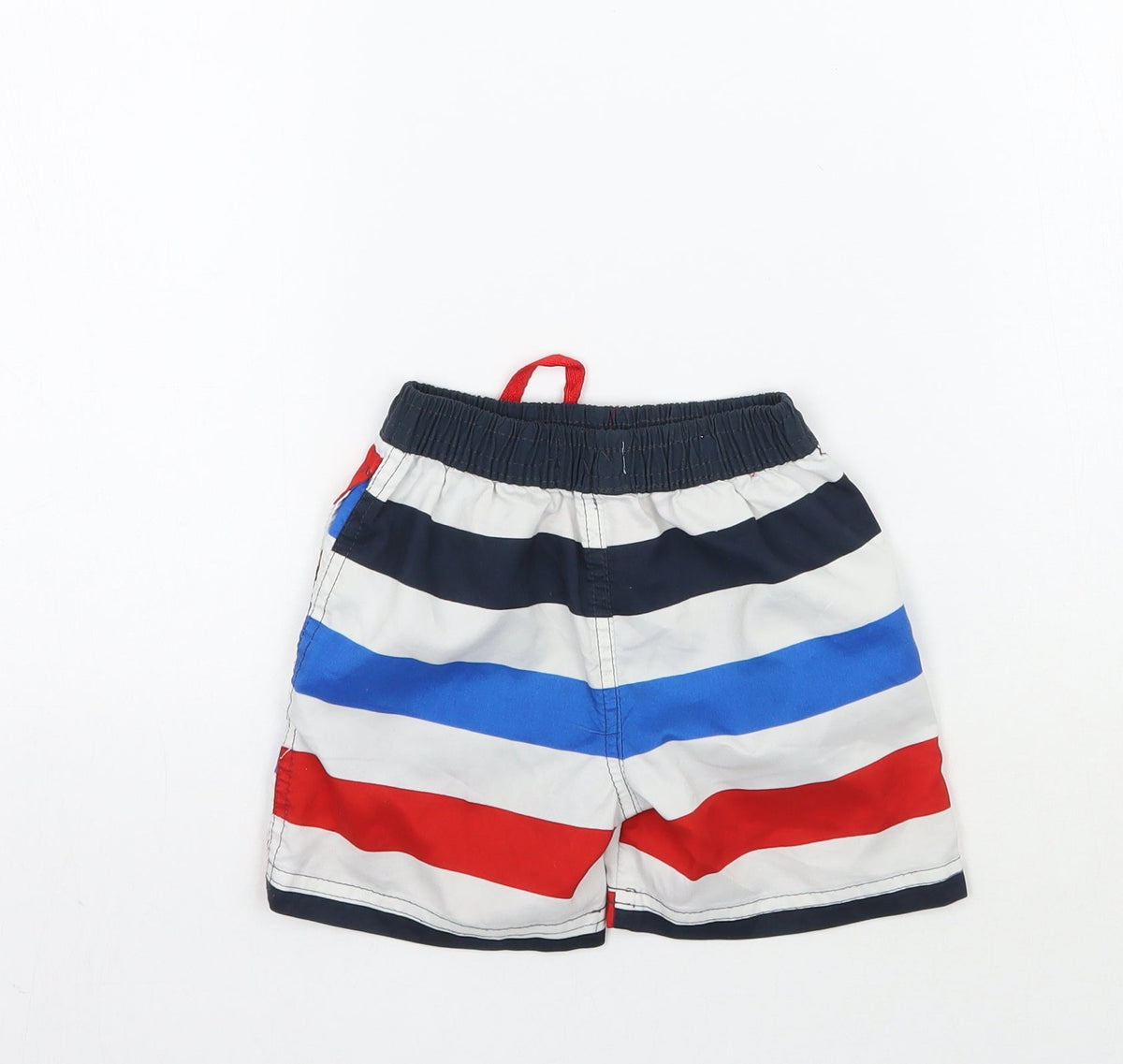 Primark Boys White Striped  Cropped Trousers Size 12-18 Months