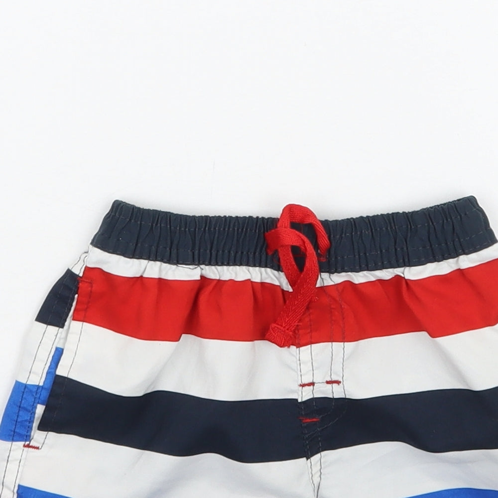 Primark Boys White Striped  Cropped Trousers Size 12-18 Months