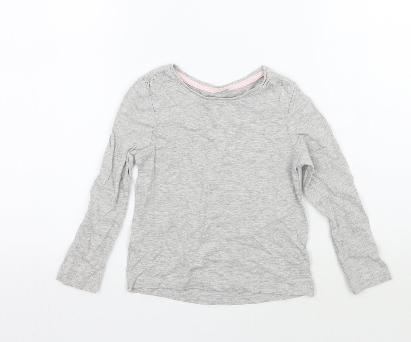TU Girls Grey   Basic T-Shirt Size 3-4 Years