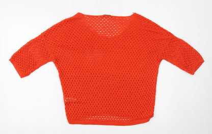 F&F Womens Orange   Basic Blouse Size 14