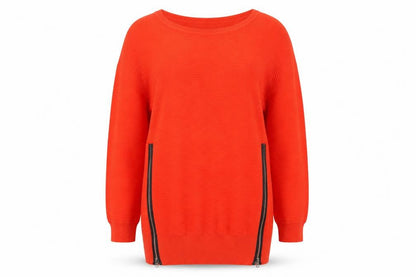 Select Womens Orange   Pullover Jumper Size 8