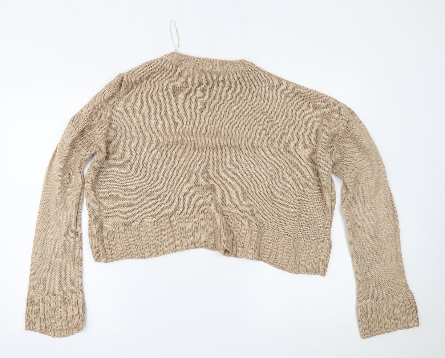 New Look Womens Beige   Cropped Blouse Size L
