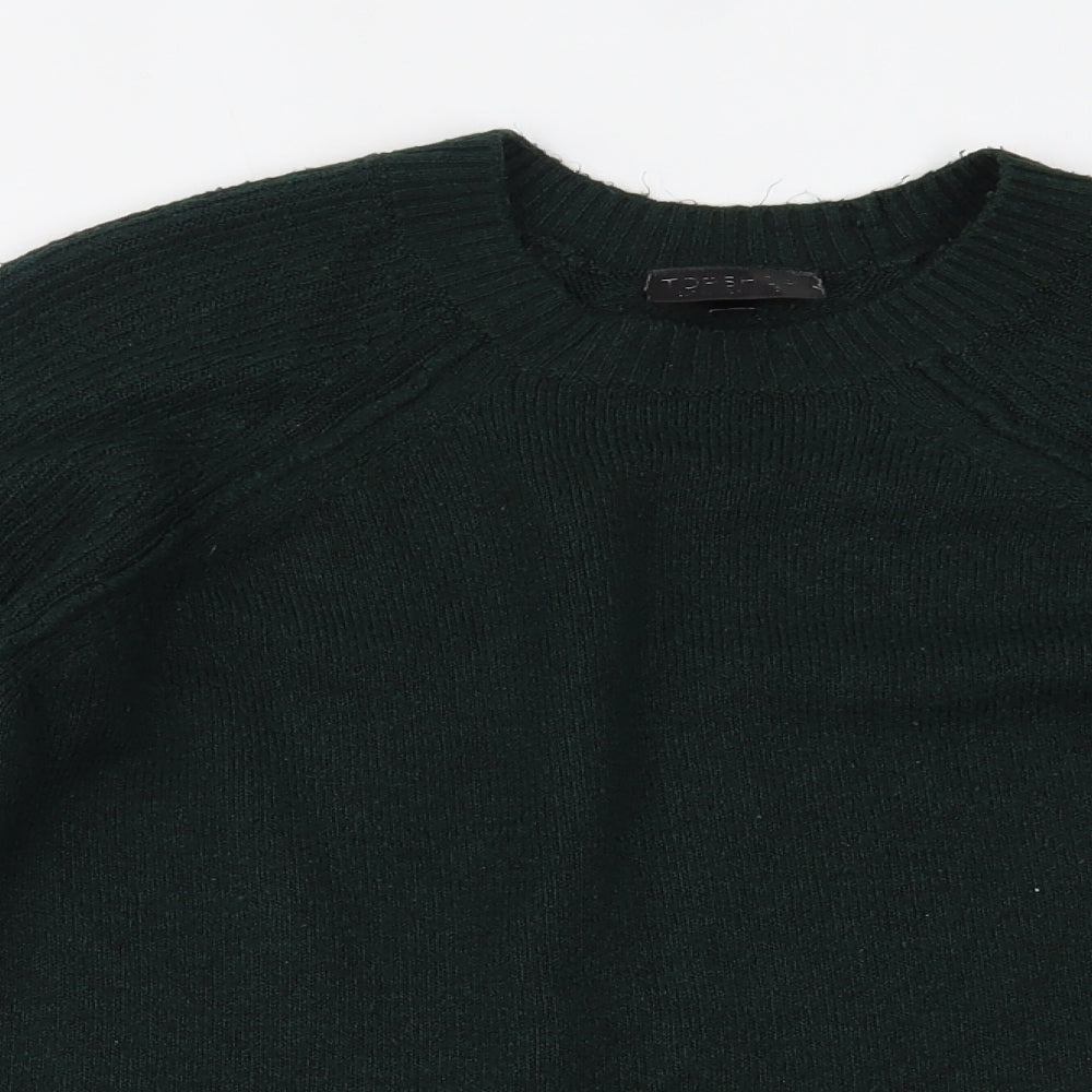 Topshop Womens Green   Pullover Jumper Size 10