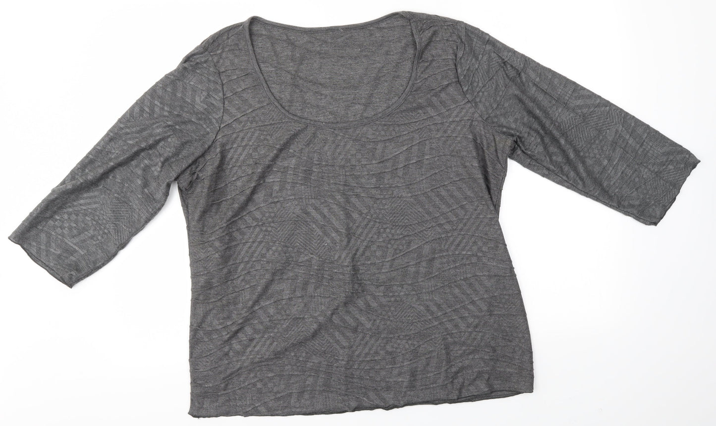 Preworn Womens Grey   Basic Blouse Size XL