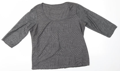Preworn Womens Grey   Basic Blouse Size XL