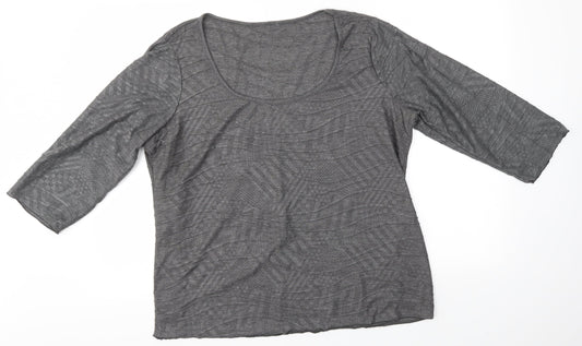 Preworn Womens Grey   Basic Blouse Size XL