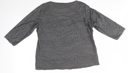 Preworn Womens Grey   Basic Blouse Size XL