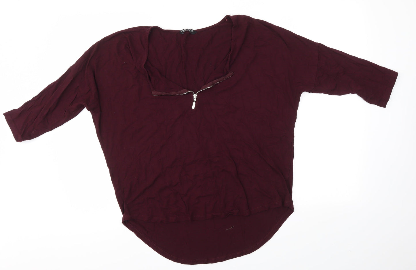 Select Womens Purple   Basic Blouse Size 12