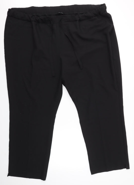 JD WILLIAMS AND CO Womens Black   Dress Pants Trousers Size 4XL L29 in