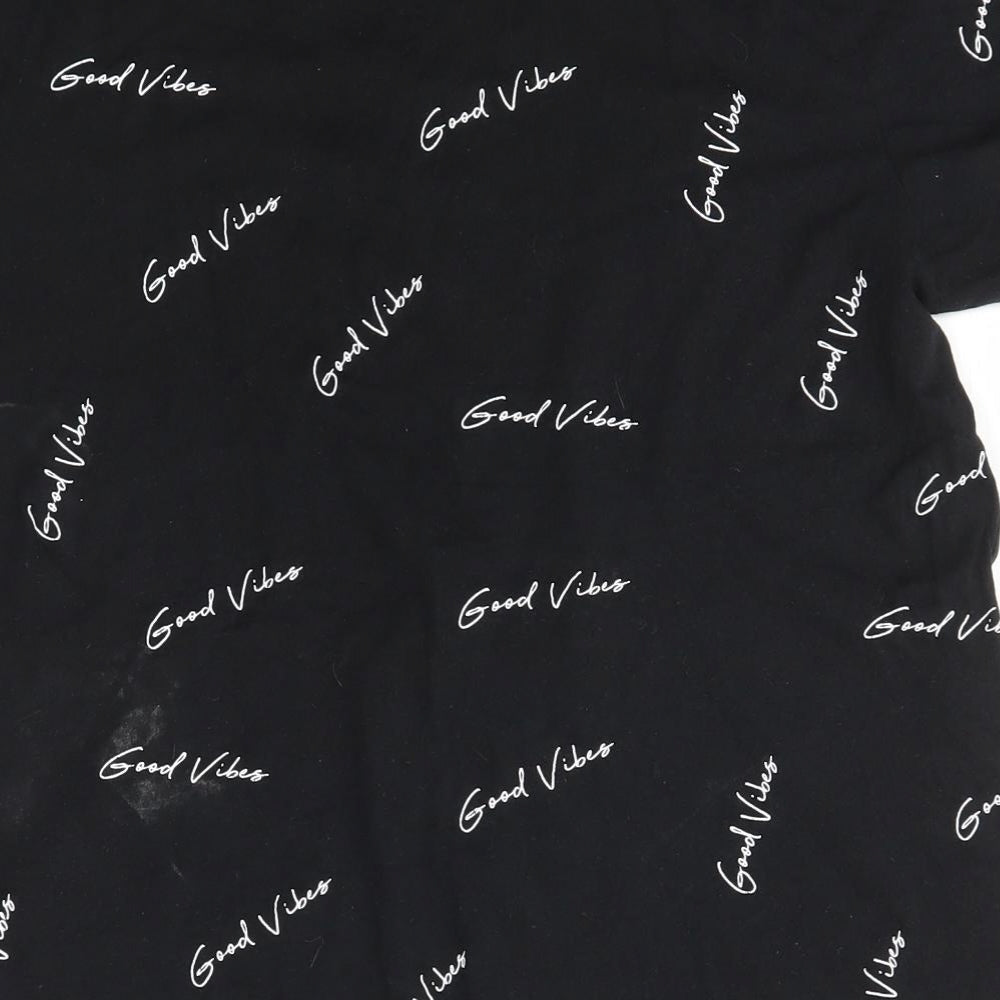 Primark Womens Black   Basic T-Shirt Size S
