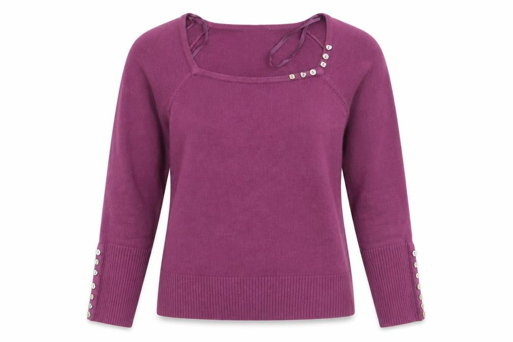 Per Una Womens Purple   Pullover Jumper Size 14