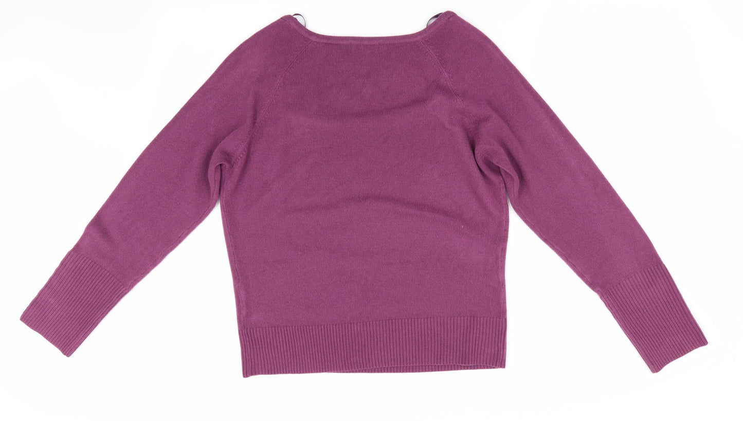 Per Una Womens Purple   Pullover Jumper Size 14