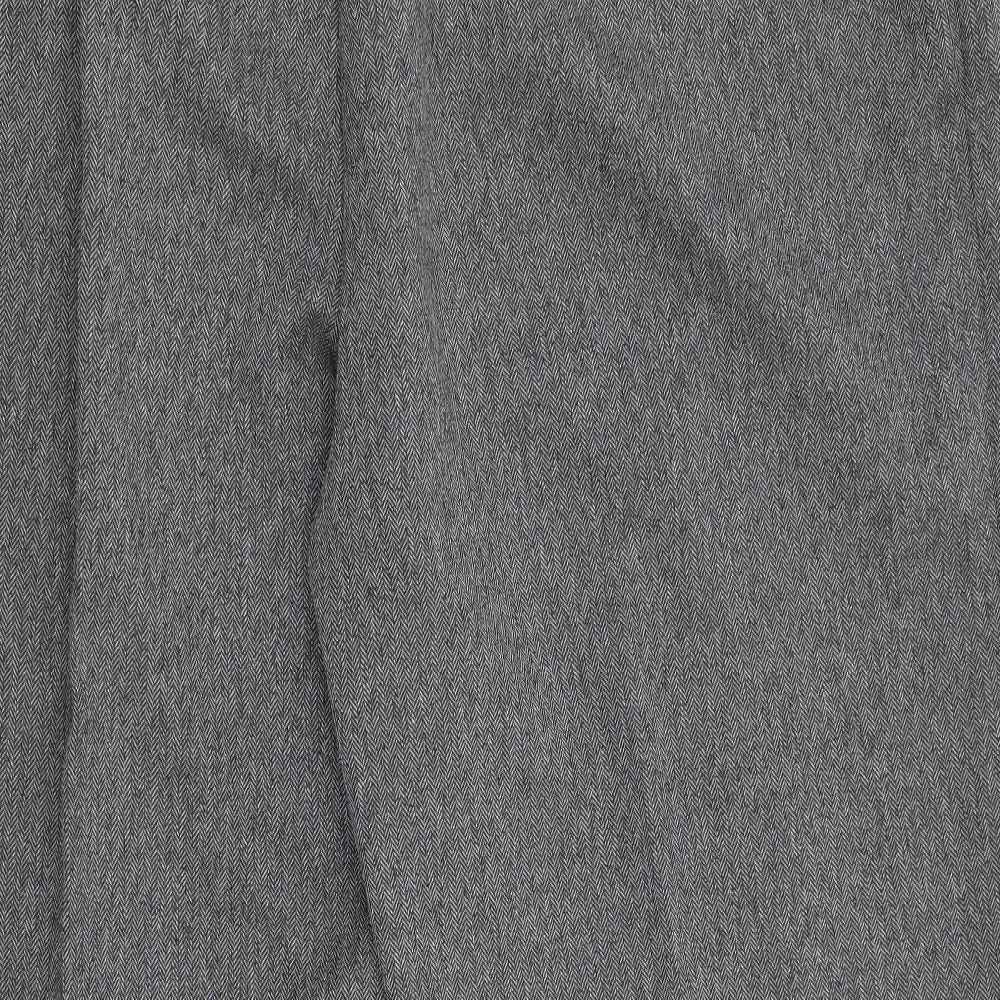Autonomy Womens Grey Herringbone  Trousers  Size 20 L26.5 in - Back Elastication