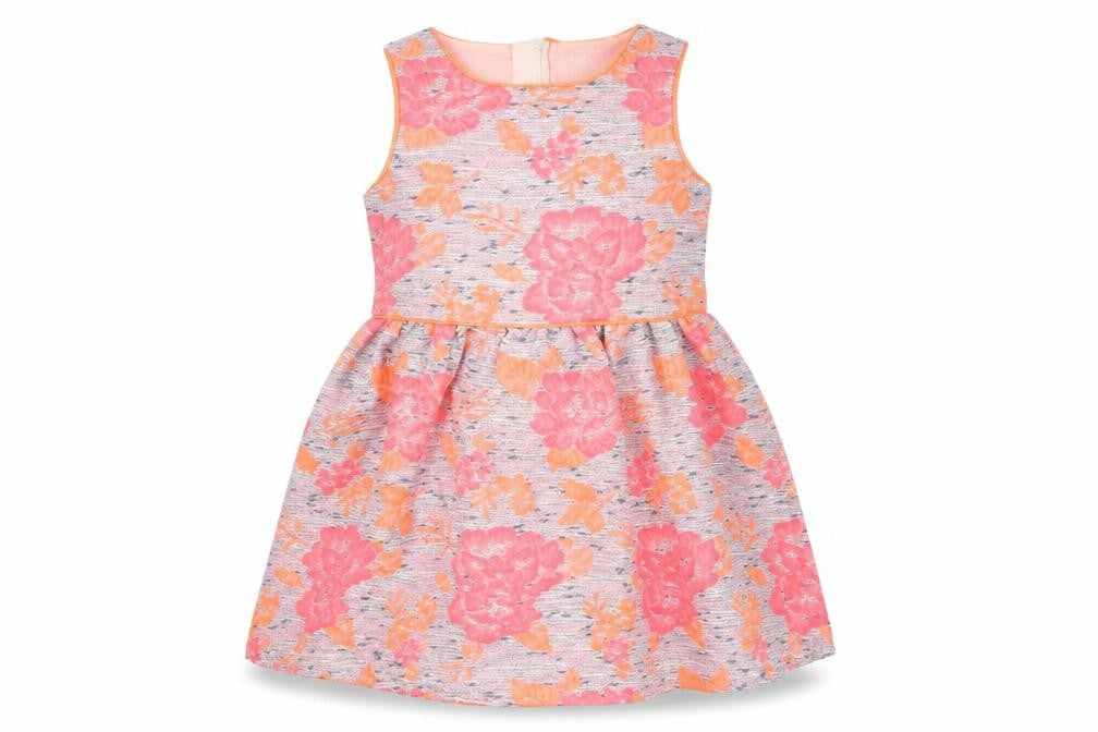 Matalan Girls Pink Floral  Ball Gown  Size 6 Years