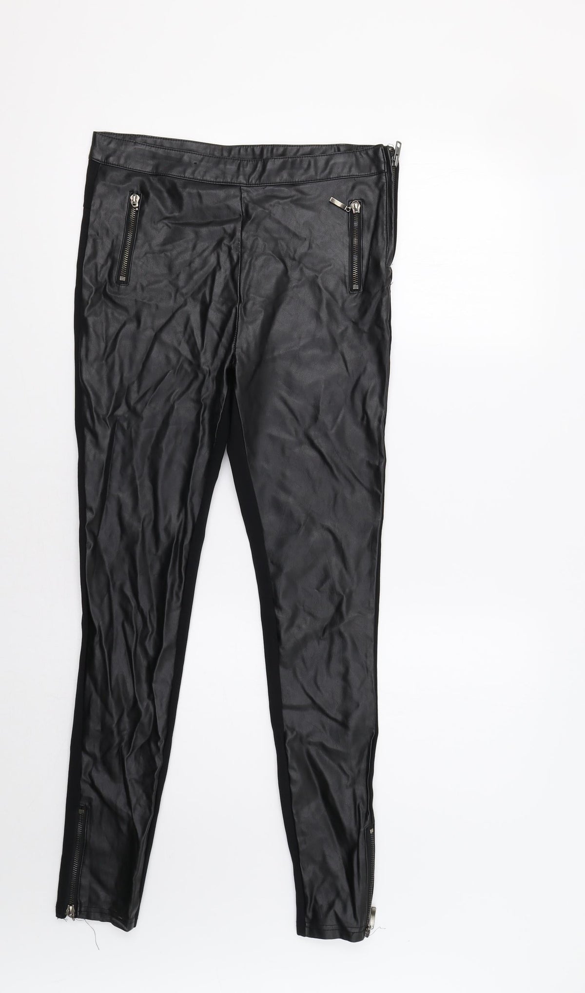 New Look Womens Black   Trousers  Size 10 L29 in