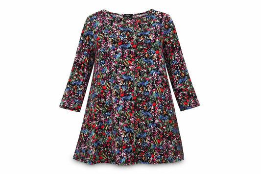 Papaya Womens Multicoloured Floral  A-Line  Size M