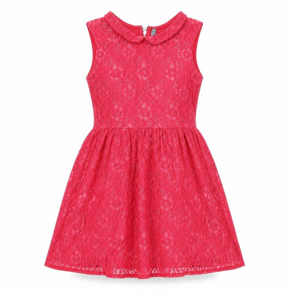 Preworn Womens Red Floral  A-Line  Size 8