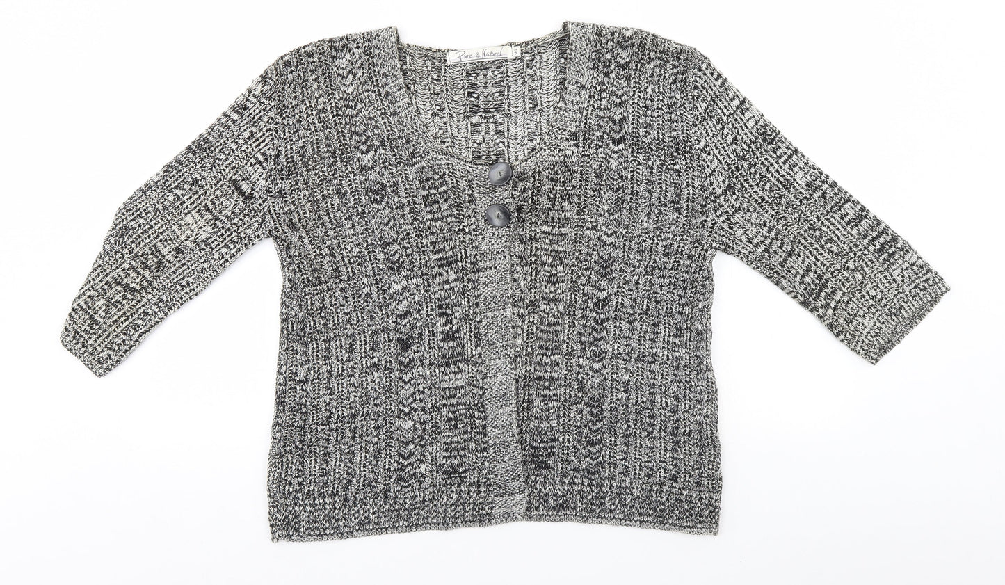 Preworn Womens Grey   Cardigan Jumper Size M