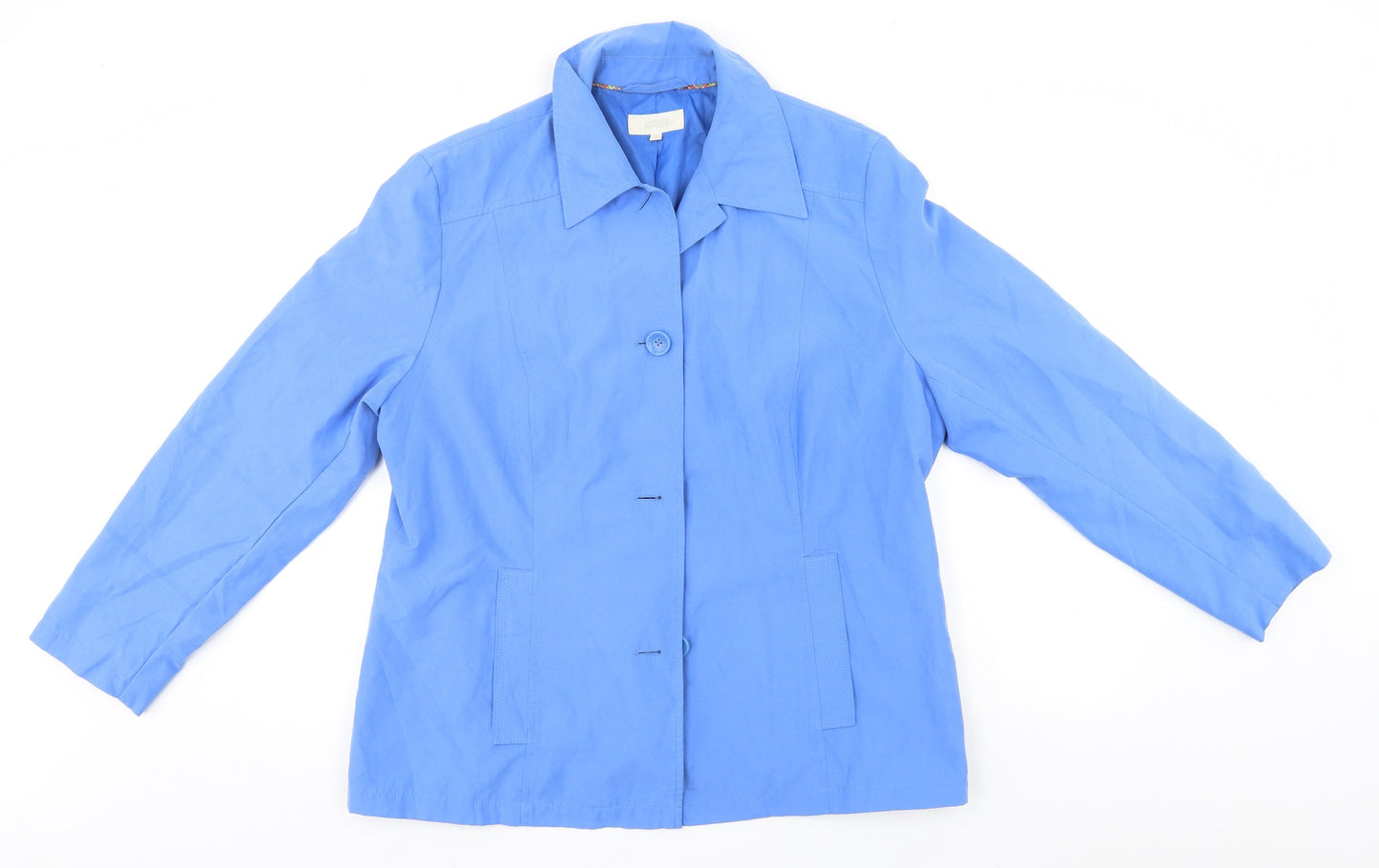 Marks & Spencer Womens Blue   Overcoat Jacket Size 18