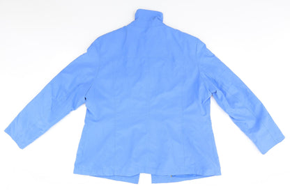 Marks & Spencer Womens Blue   Overcoat Jacket Size 18