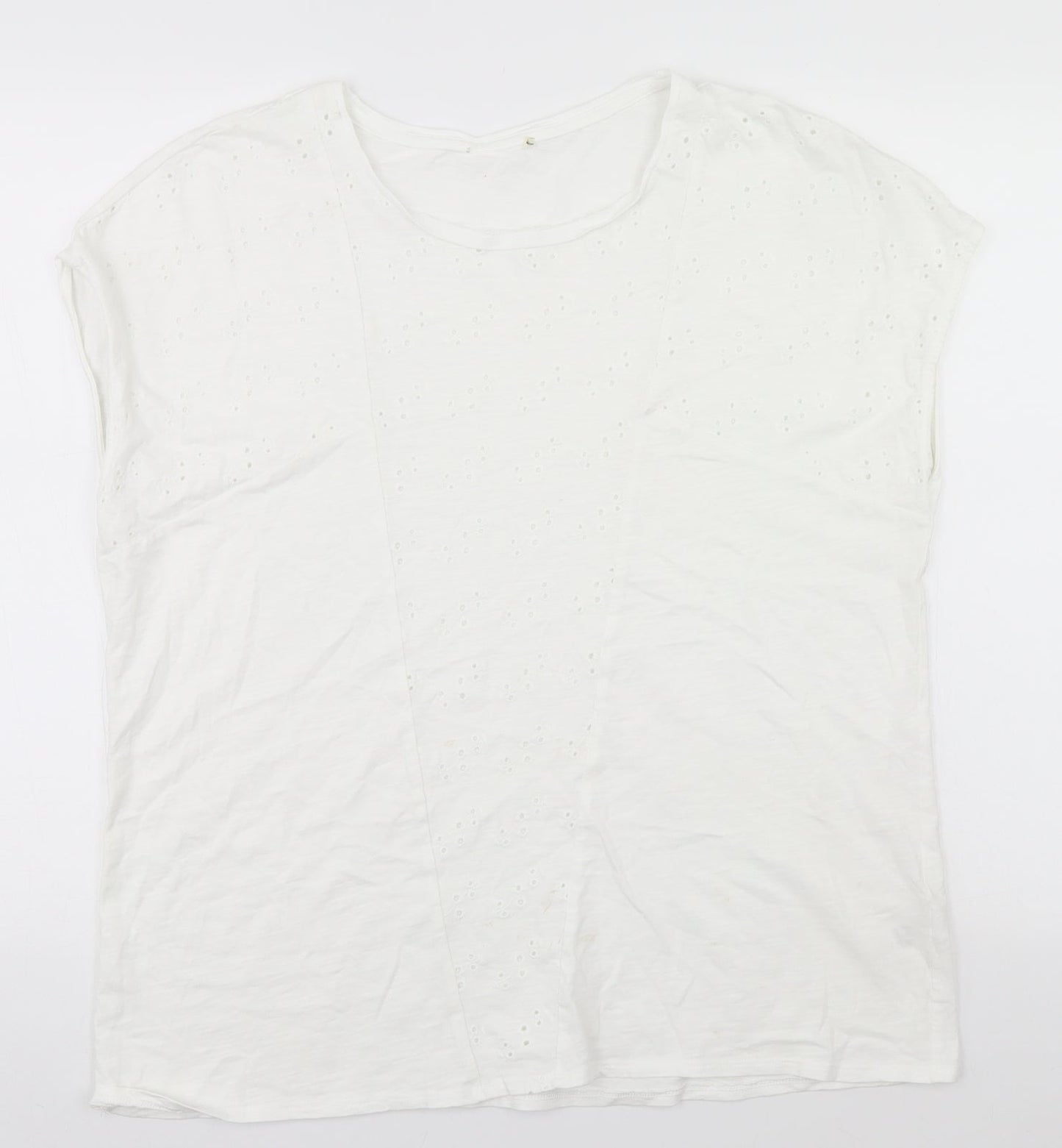 Preworn Womens White   Basic Blouse Size 18