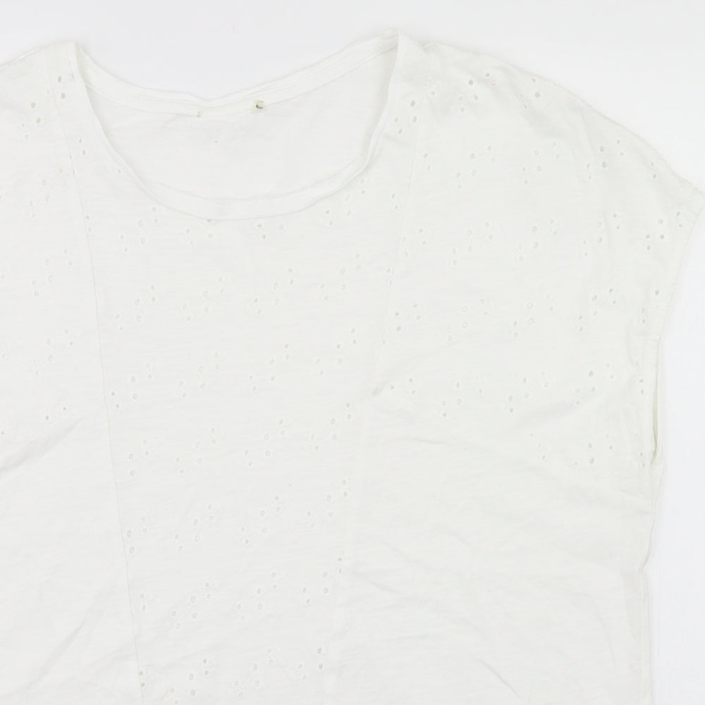 Preworn Womens White   Basic Blouse Size 18