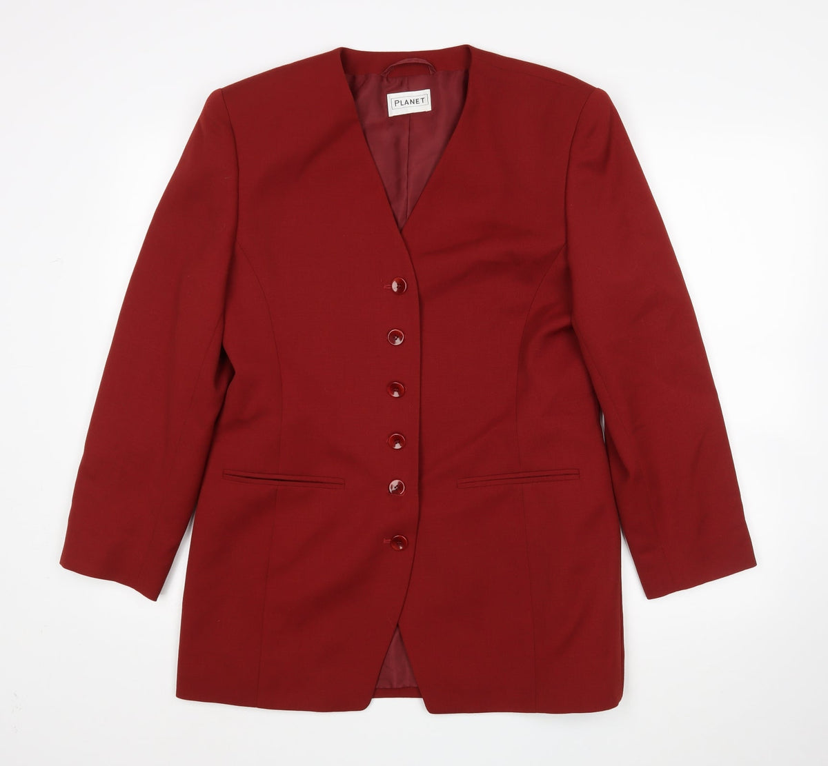 Planet Womens Red   Jacket Sport Coat Size 12