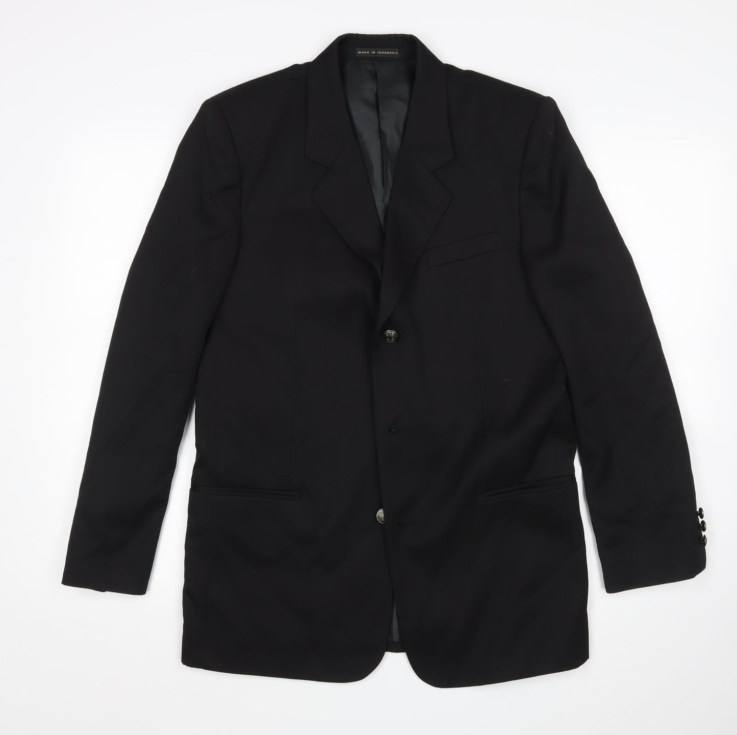 Stanley Blacker Mens Black   Jacket Suit Jacket