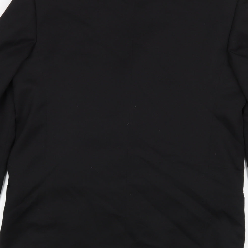 Stanley Blacker Mens Black   Jacket Suit Jacket
