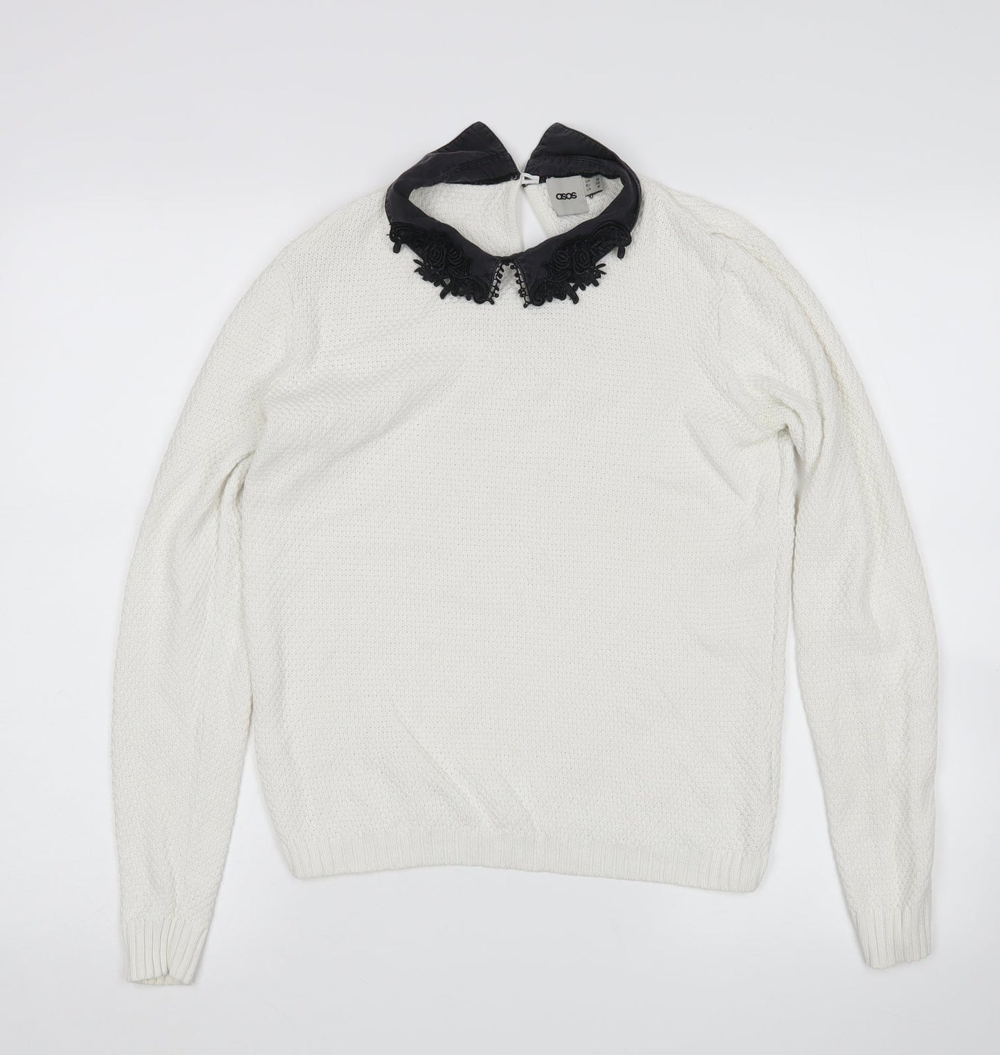 ASOS Womens White   Pullover Jumper Size 10