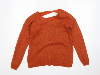 Tu Womens Orange   Pullover Jumper Size 10