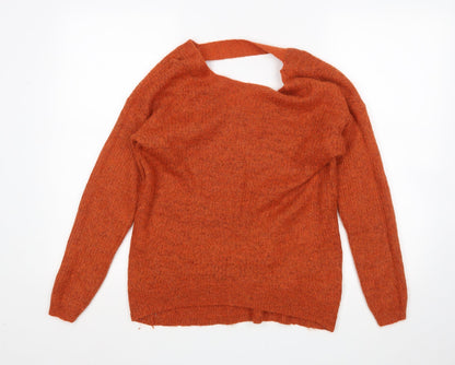 Tu Womens Orange   Pullover Jumper Size 10