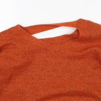 Tu Womens Orange   Pullover Jumper Size 10