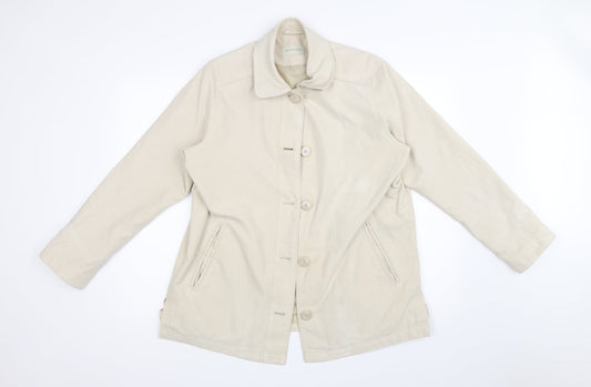 DANNIMAC Womens Beige   Overcoat Coat Size M